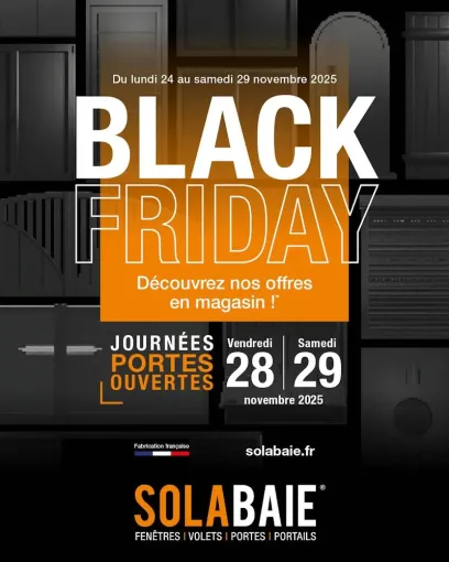 promotion black friday avec Solabaie du 24 au 29 novembre, Bordeaux, RENOVISOL 33